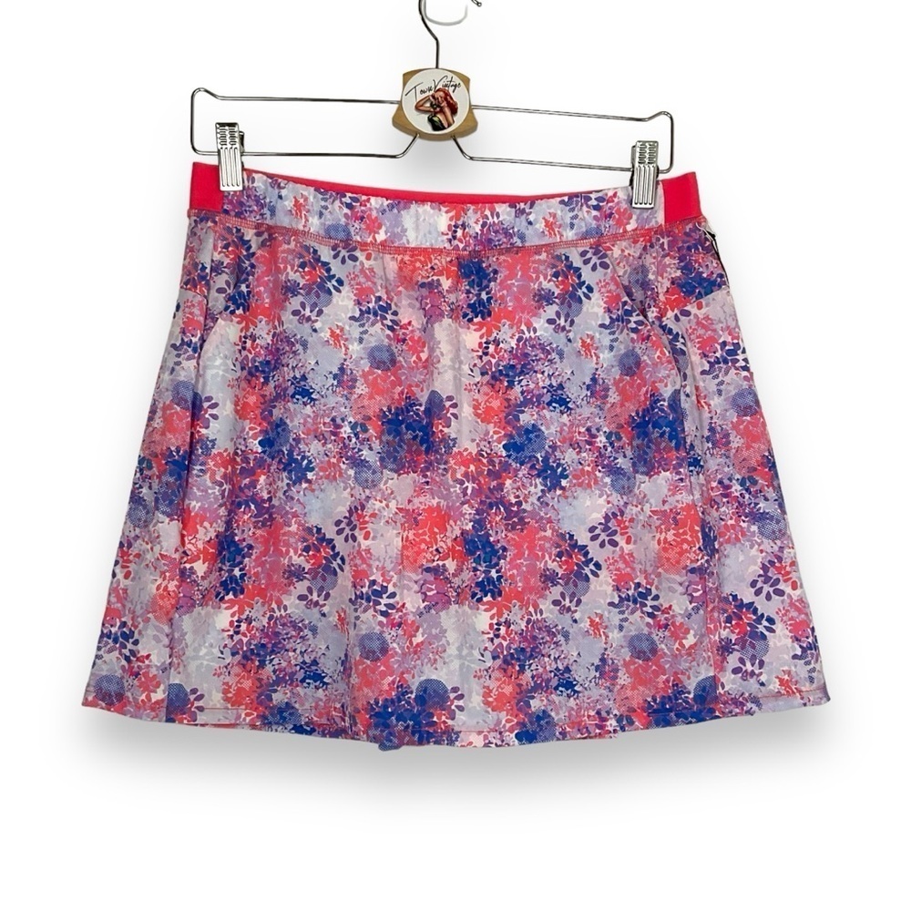 Kyodan Golf Skort Pink Purple Floral Tennis Athletic Sporty Size Large NWT